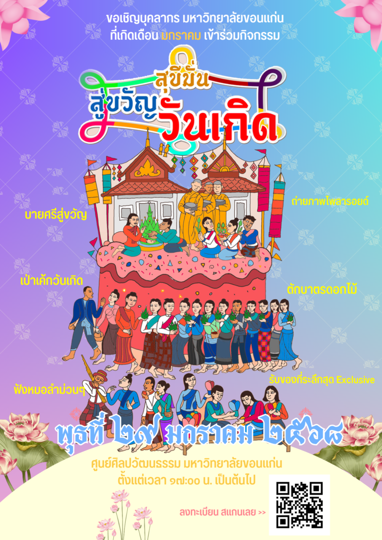 สุขสันต์วันเกิดสำหรับผู้ที่เกิดเดือนมกราคม กับกิจกรรม “สุขีมั่นสู่ ขวัญวันเกิด”